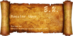 Baszler Ugor névjegykártya